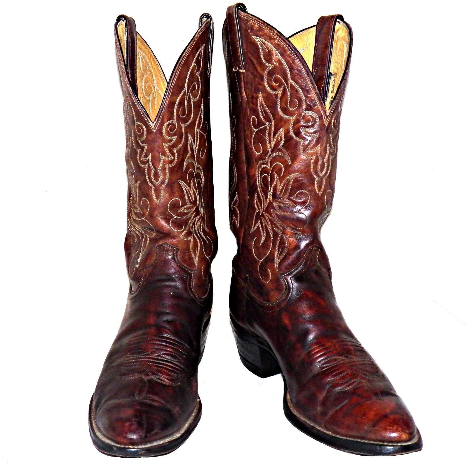 justin marbled deerlite cowboy boots