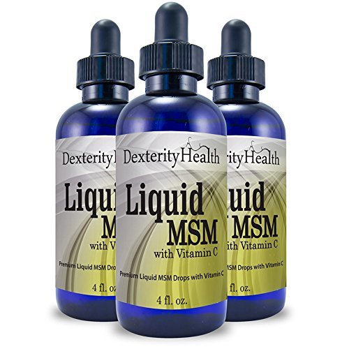 Liquid MSM Drops with Vitamin C, Sterile MSM Eye Drops, Natural Eye