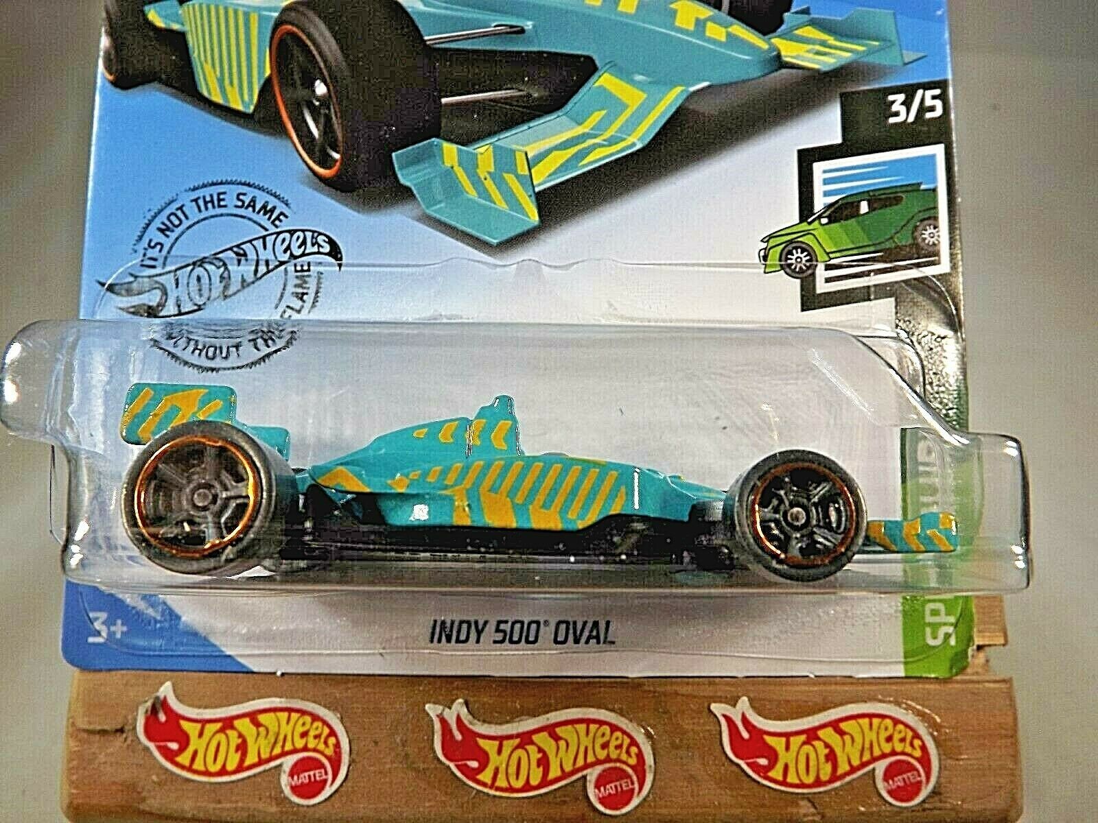 Teal Indy 500 Oval 2020 Hot Wheels Speed Blur 3/5