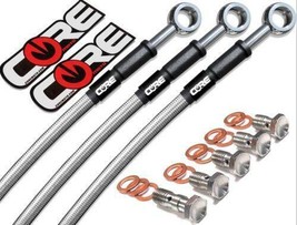 Kawasaki ZX6R Brake Lines 2005 2006 Front Rear Stainless Steel Braided Set-
s... - $147.66