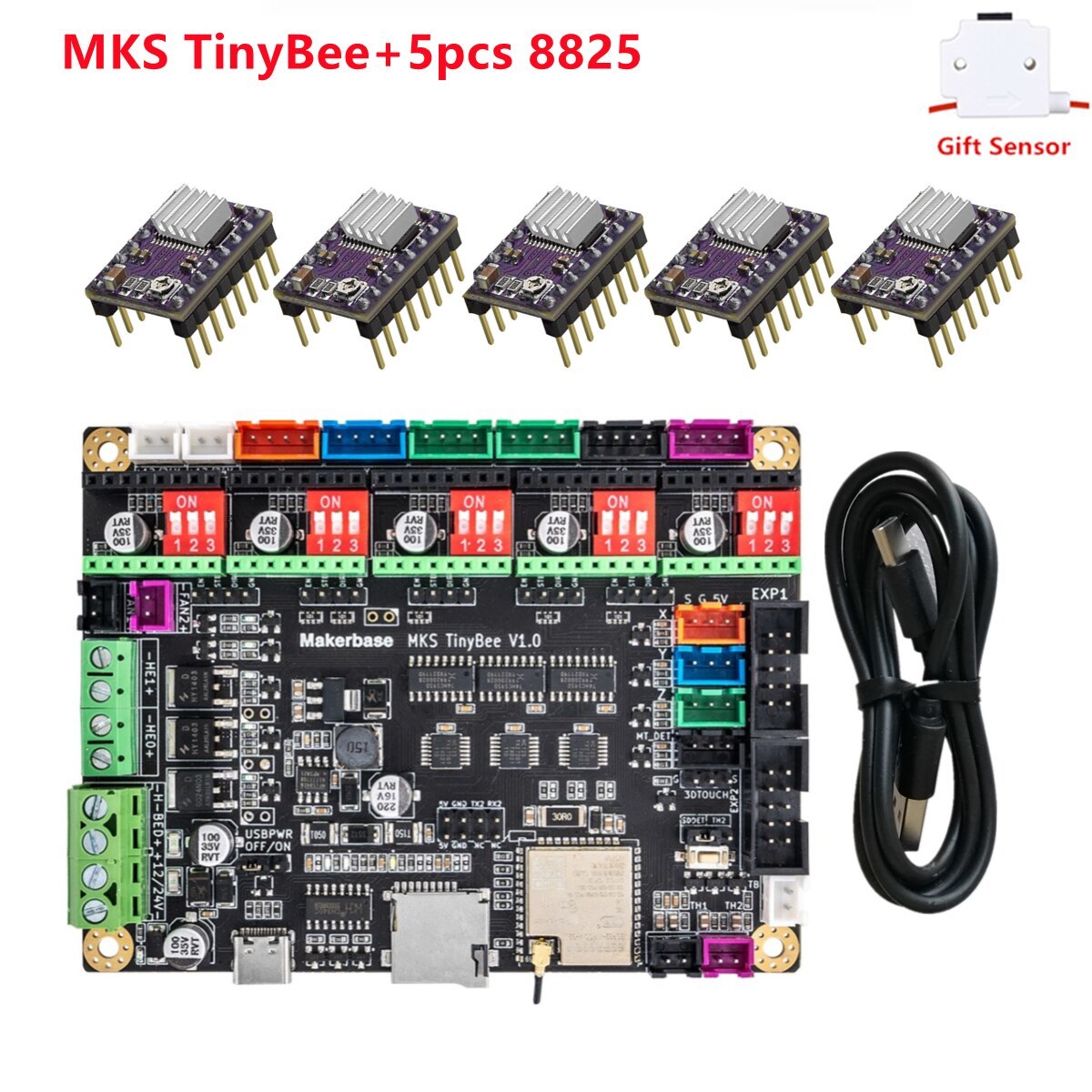 Makerbase MKS Tiny 3D printer Controller d ESP32 MCU control panel tmc2208 tmc22 Other Garden