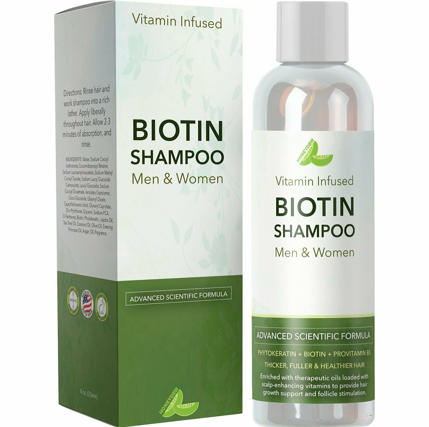 Natural Biotin Shampoo For Hair Growth & Hair Loss ...