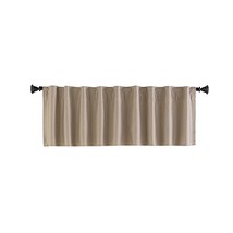 Style Selections 15-in L Tan Bernard Tailored Valance - $15.23