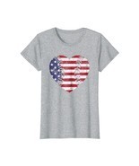 Baseball Heart Shirt American Flag July 4th Veteran USA Gift - $19.99 - $20.99