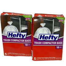 Hefty Trash Compactor Bags 18 Gallon Backpack Liners 10 Bags Total FREE ... - $23.31