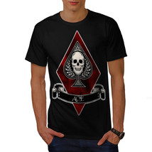 Diamond Ace Skull Casino Shirt Game Skull Men T-shirt - $12.99