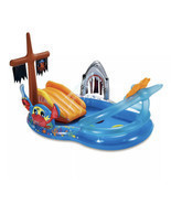 Summer Waves Pirate Ship Kids Swim Center Inflatable Swimming Pool Free ... - $59.94