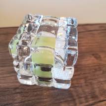 Votive Candle Holder Fifth Avenue Crystal Faceted Glass Square Hollywood Regency image 5