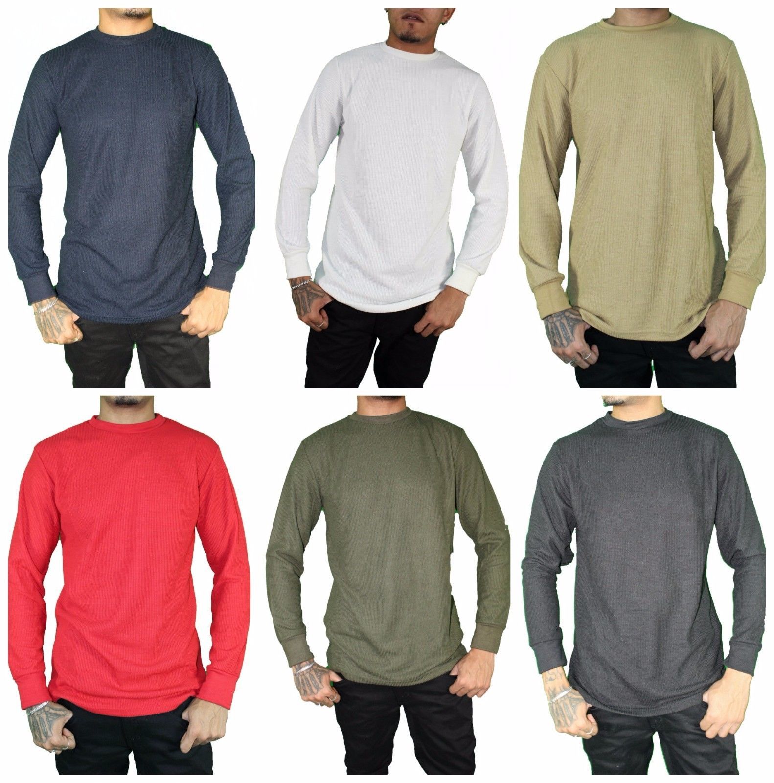 heavyweight waffle thermal shirt
