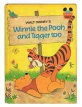 VINTAGE 1975 Disney Winnie the Pooh and Tigger Too Hardcover Book 