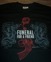 FUNERAL FOR A FRIEND GUN ROSE Hardcore Band T-Shirt 2006 SMALL NEW - $19.80