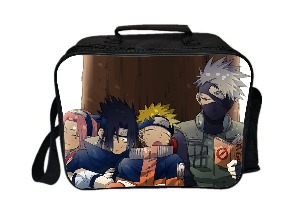 Naruto Lunch Box Series Lunch Bag Naruto Kakashi Sasuke Lunchboxes & Bags