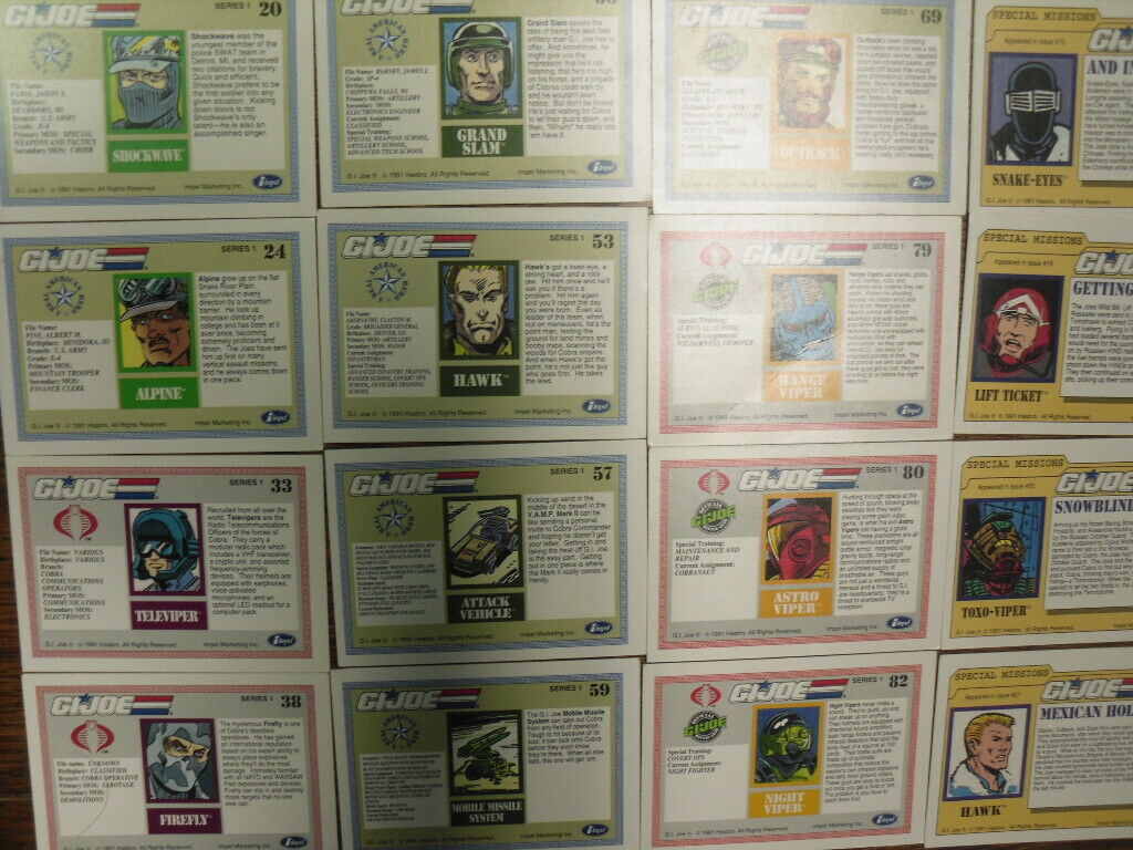 gi joe trading cards value