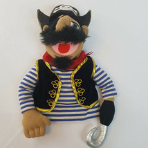 Melissa &amp; Doug Pirate Puppet With Hook Hand Movable Mouth Jacket Striped... - $27.83