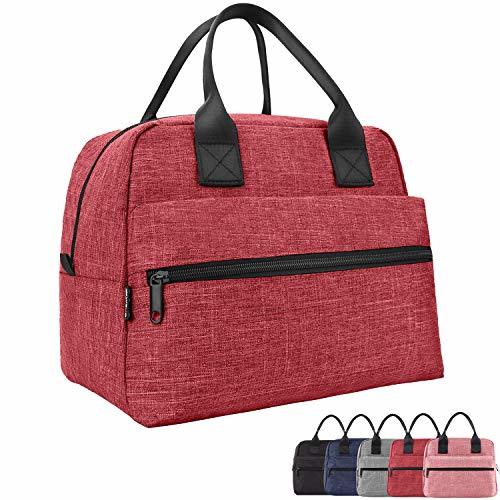 Lunch Bags For Women&Men Insulated Lunch Box For Lunch Cooler ToteRed ...