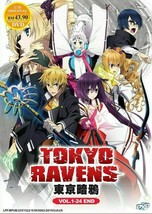 Tokyo Ravens Vol.1-24 End ENGLISH VERSION DVD Region All Ship From USA