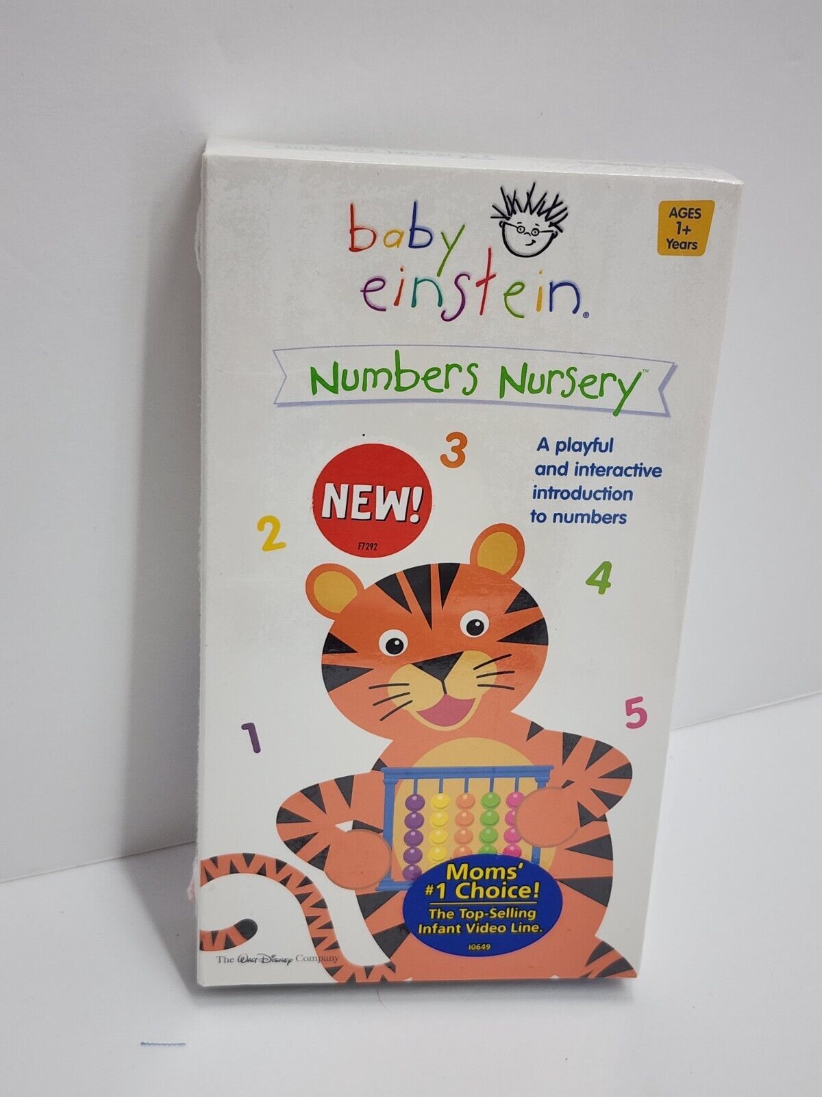 Baby Einstein Numbers Nursery VHS Kids Educational Cartoon Disney Tiger ...