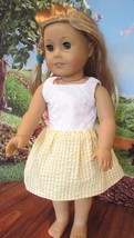 homemade 18&quot; american girl/madame alexander yellow sundress doll clothes - $16.20