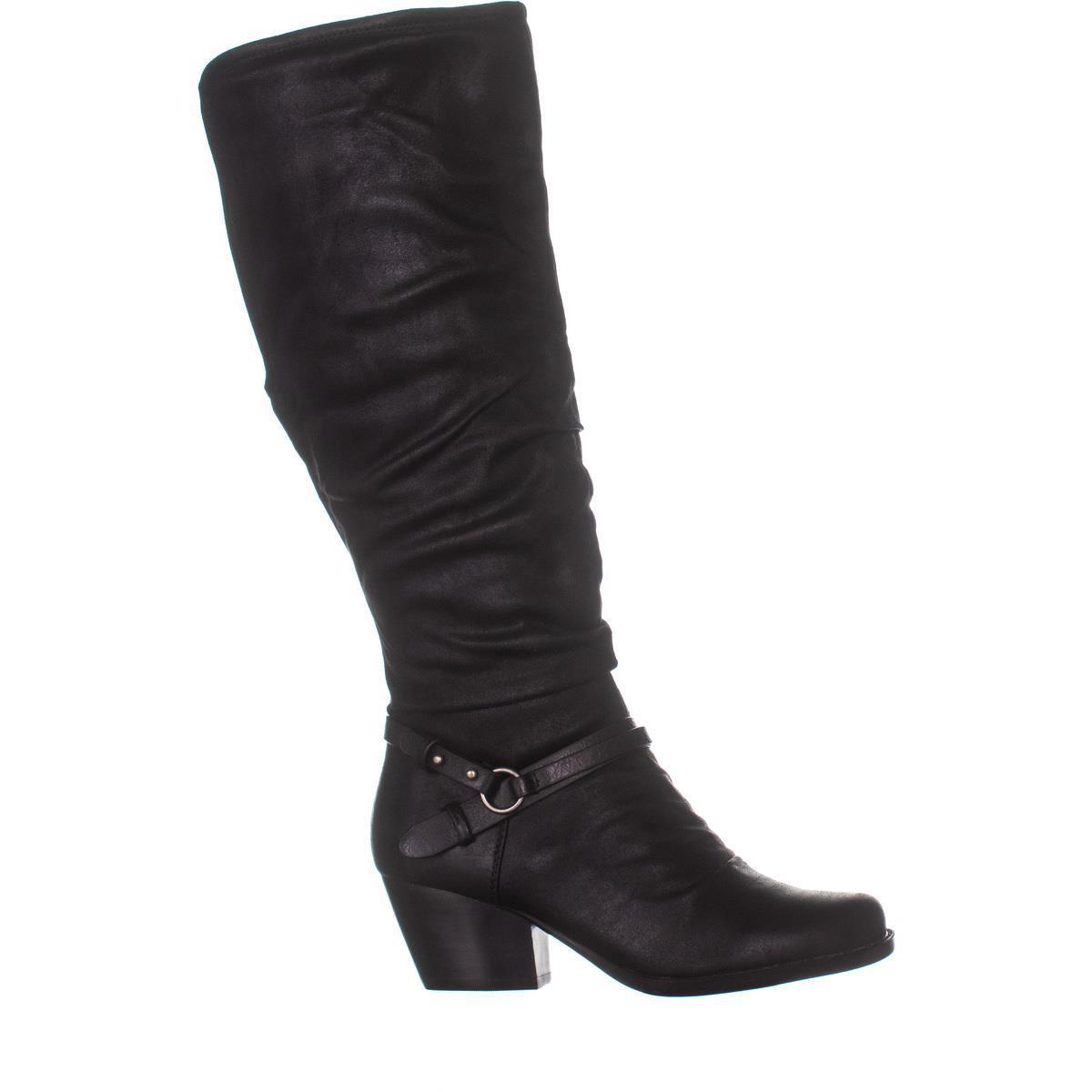 calf block heel boots