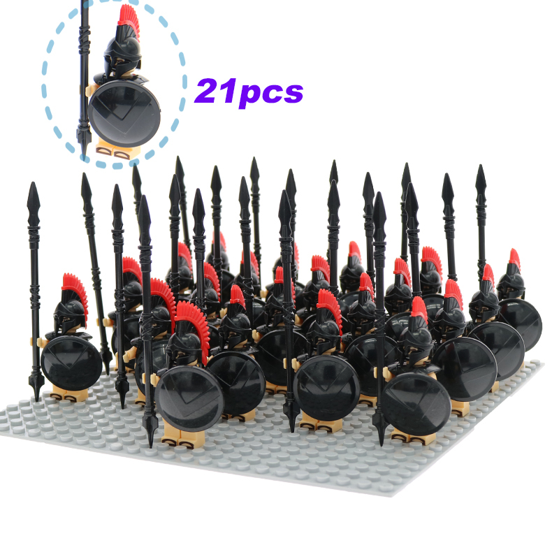 21pcs/set Medieval Greek army Warrior of Sparta Spartacus Lego ...