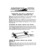 AMERICAN FLYER ROCKET LAUNCHER &amp; DETONATOR CARS INSTRUCTIONS S GAUGE-Rep... - $6.99