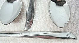  Set of 4 Iced Tea Spoon in Twin Star Stainless by Oneida Mid Century NICE! Twns - $29.70