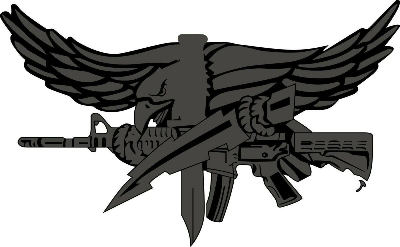 Police Swat Eagle Exterior Window/Hardhat Decal - Regular or Blackout ...