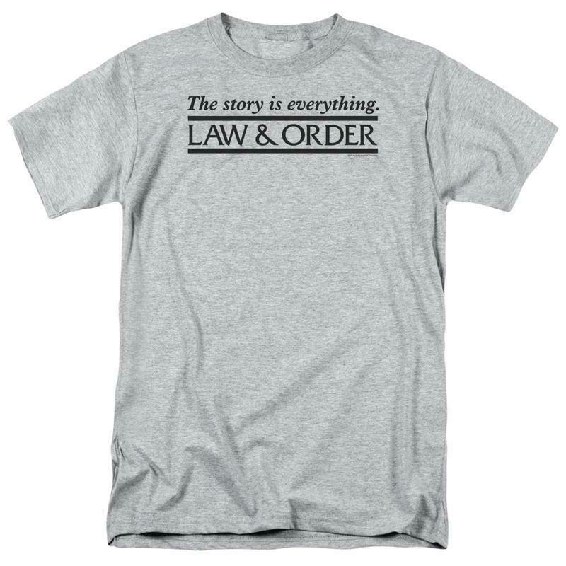 Law and Order Graphic Tee Shirt TV Show gray t shirt NBC228 - T-Shirts