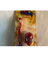 Dr. Fresh Standard Toothbrush With Cap Spider-Man Travel Kit Red New Marvel - $6.92
