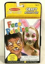 Melissa Doug Face Painting Design Kit Craft Activity Set Book Travel Play P5-12 - $13.21