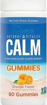 Natural Vitality Calm Anti-Stress Gummies Magnesium Supplement Orange Flavor - $15.99
