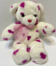 VTG Rare Commonwealth Teddy Bear 15 Inch Plush Pink Hearts Nose Stuffed 2001 - $74.97