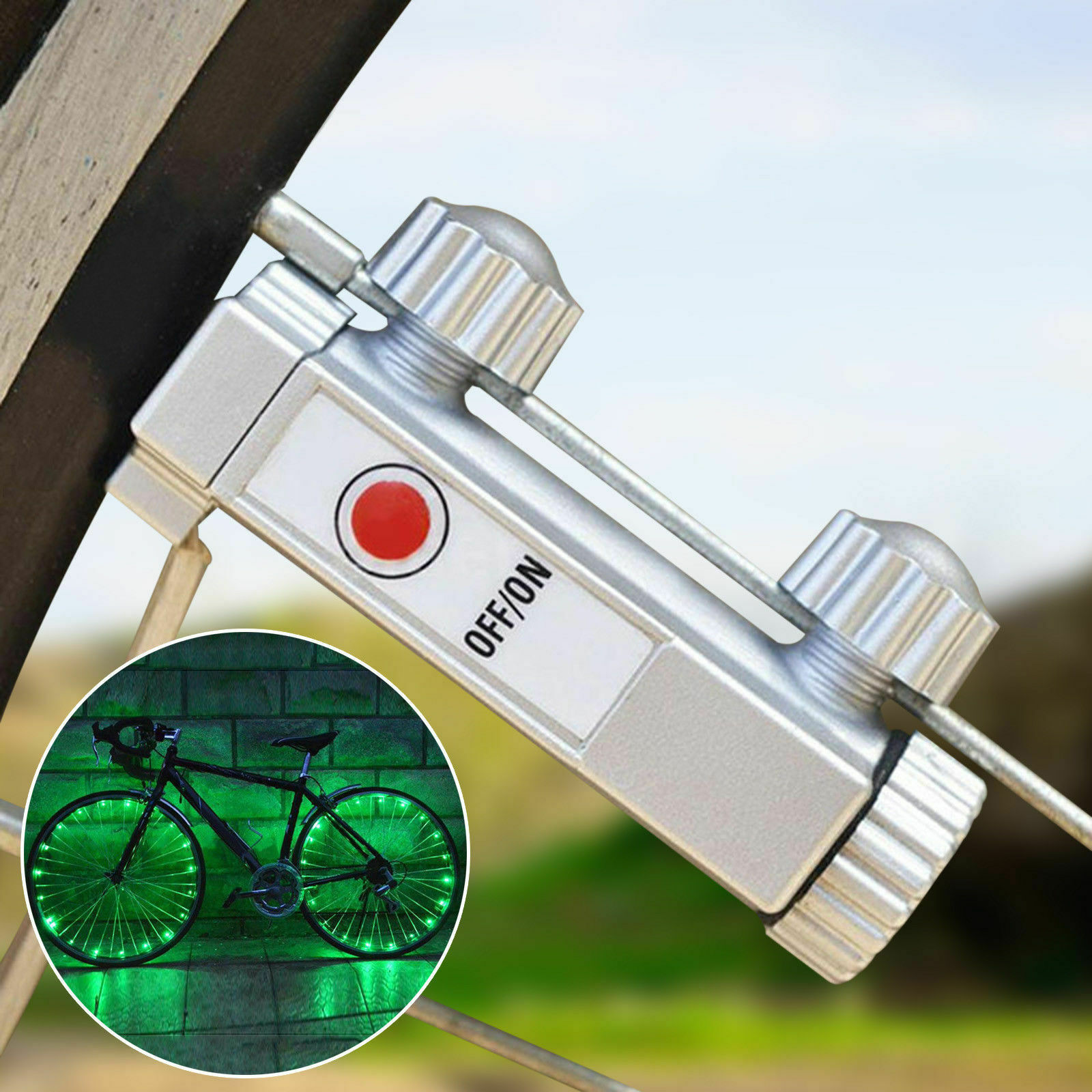 20 LED Bike Bicycle Cycling Rim Lights LED Wheel Spoke Light String