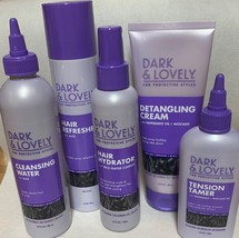 Dark &amp; Lovely For Protective Styles Hair Care Set (5) Cleansing Detangle... - $24.99