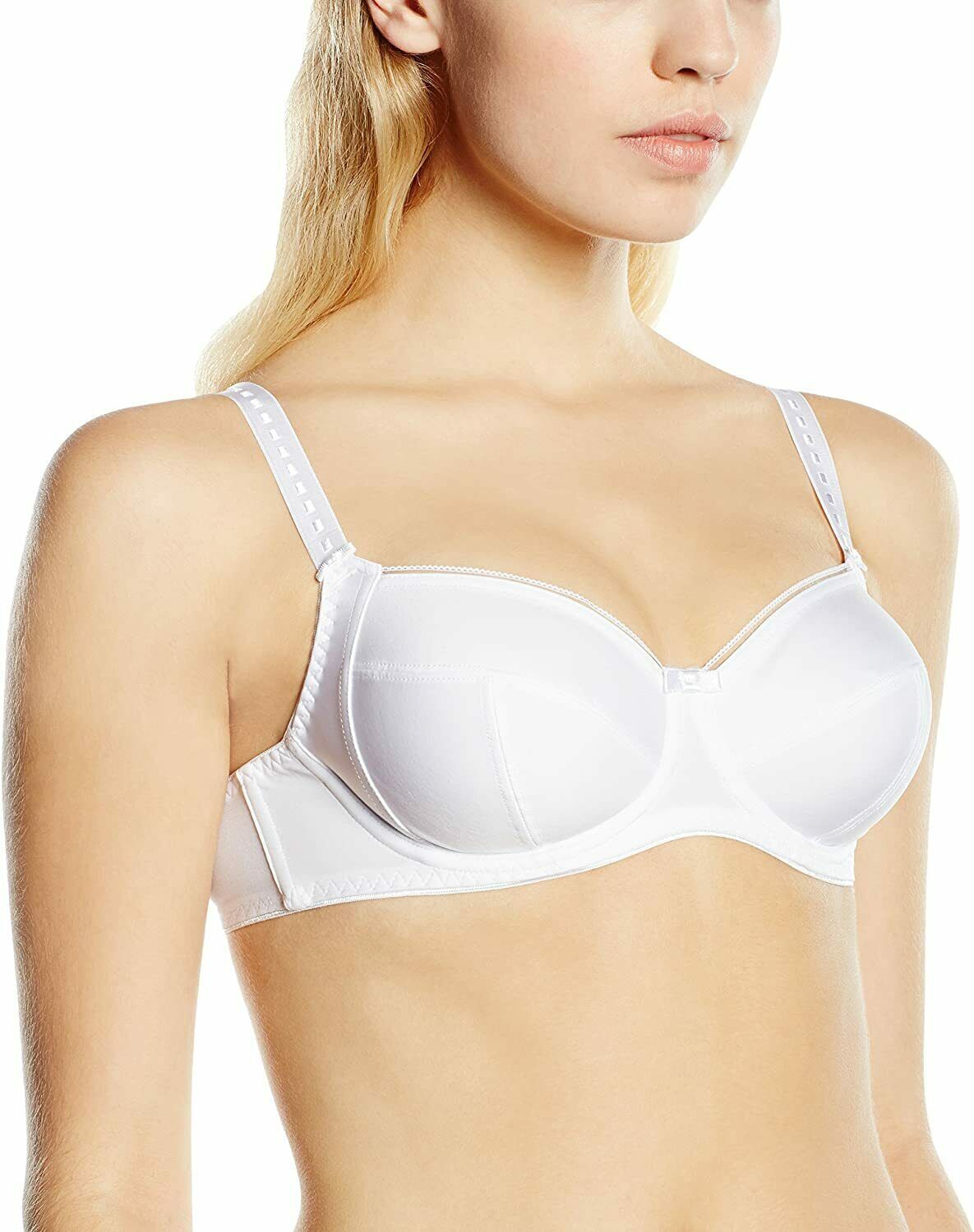 Charnos WHITE Superfit Everyday Underwire Full Cup Bra, US 32K, UK 32H