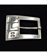 Vtg Sterling Silver Belt Buckle FRANK PATANIA SR. FP Monogram CLB Thunde... - $249.99
