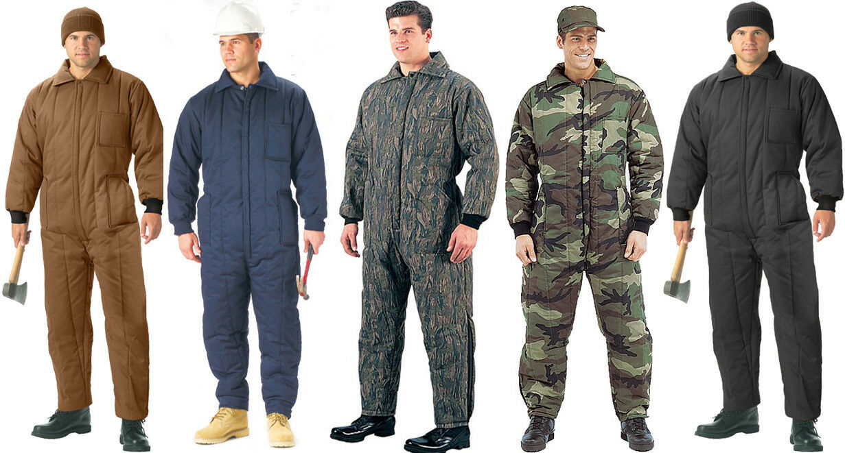 Cold Weather Heavy Duty Insulated Coveralls Jumpsuit Snow Work Suit Coveralls & Jumpsuits