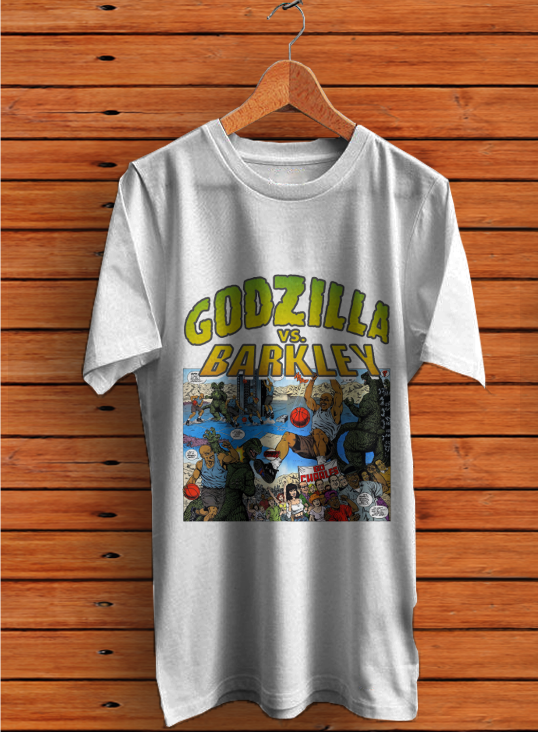 godzilla vs charles barkley shirt