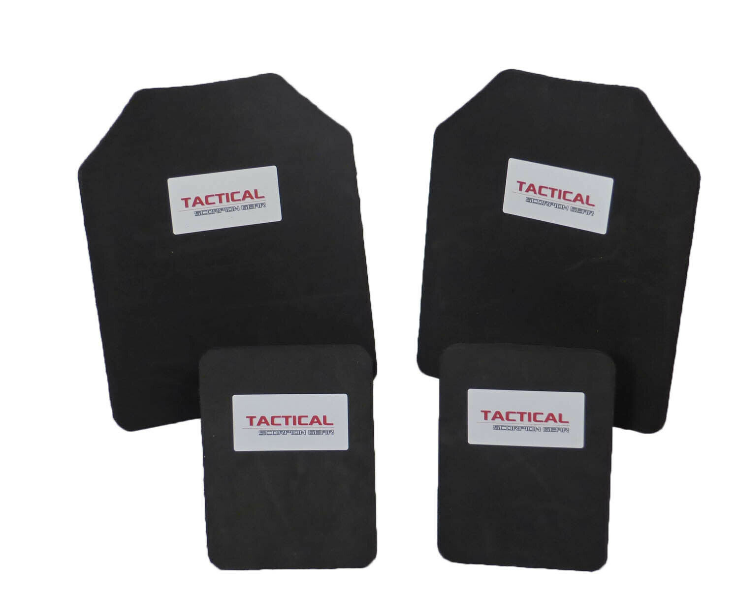 Tactical Scorpion Body Armor Plate Trauma Pads 10mm 10x12+6x8 Set For