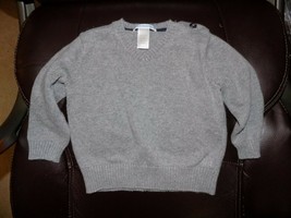 Janie and Jack Gray V-Neck Long Sleeve Sweater Size 12/18 Months EUC - $24.64