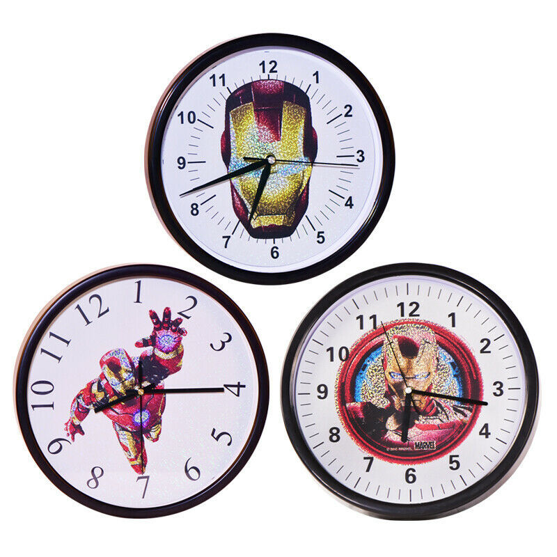 The Avengers Iron Man Wall Clock Battery Operated kitchen clock For Home Decor Wall Clocks