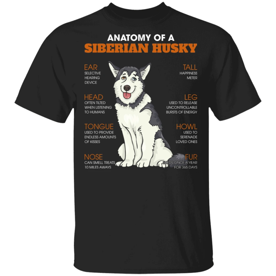 siberian husky t shirt