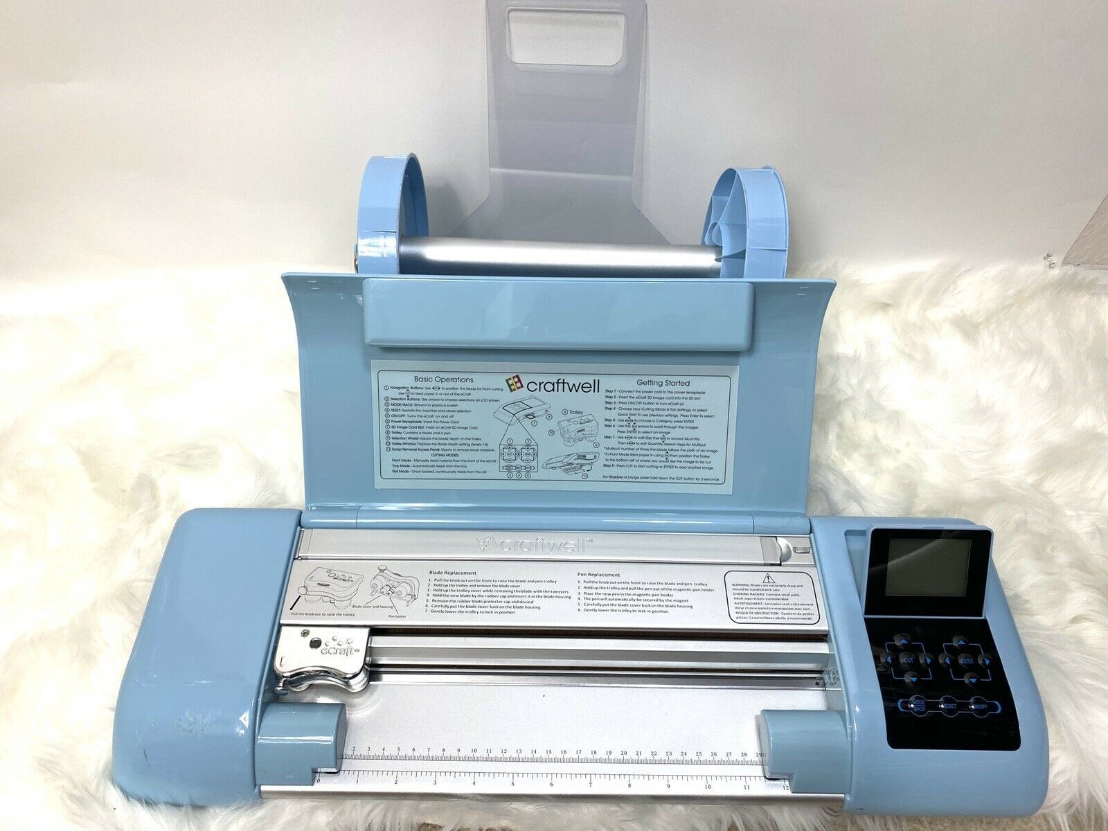 eCraft by Craftwell Electronic Cutting Machine Blue Die Cutting