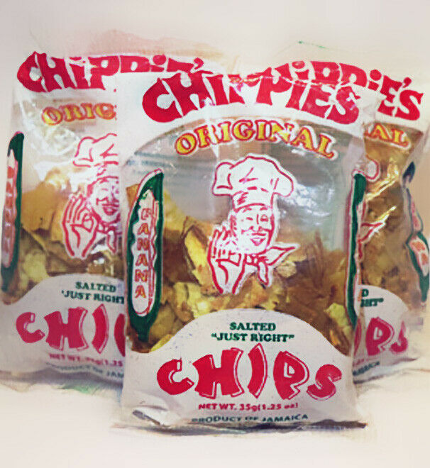 Jamaica Chippie's Banana Chips of 35g / 1 1/4(oz) 6 Packs Chips