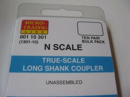 Micro-Trains Stock #00110301 True-Scale Long Shank Coupler (1301-10) N-Scale image 2