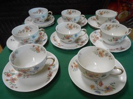 Beautiful CH.FIELD Haviland Limoges GDA France-Set 8 CUPS &amp; SAUCERS-2 Cl... - $80.10