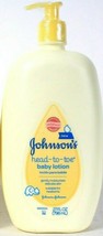 1 Bottle Johnson's 27 Oz Clinically Mild Head To Toe Gentle Moisture Baby Lotion