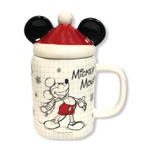 Disney Mickey Mouse Sketch Coffee Mug with Red Topper - £28.16 GBP