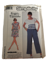 Simplicity Sewing Pattern 8077 Pants Shorts Cropped Top Scoop Neck UC 6 ... - $4.99