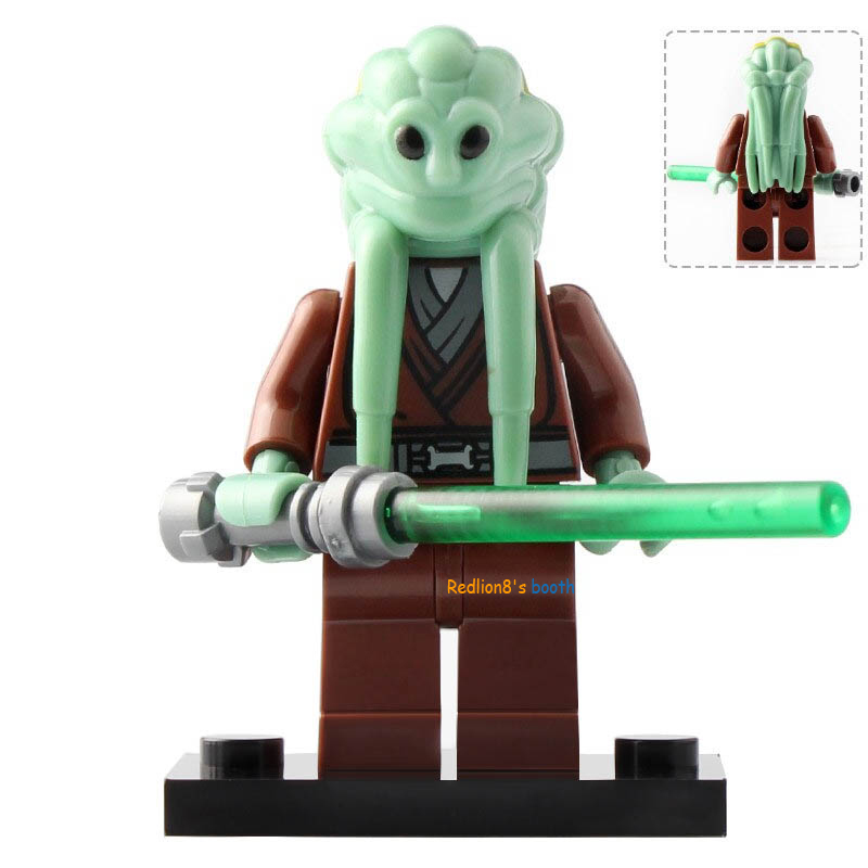 Kit Fisto Star Wars Minifigures Lego Compatible Toys Building Toy Complete Sets & Packs
